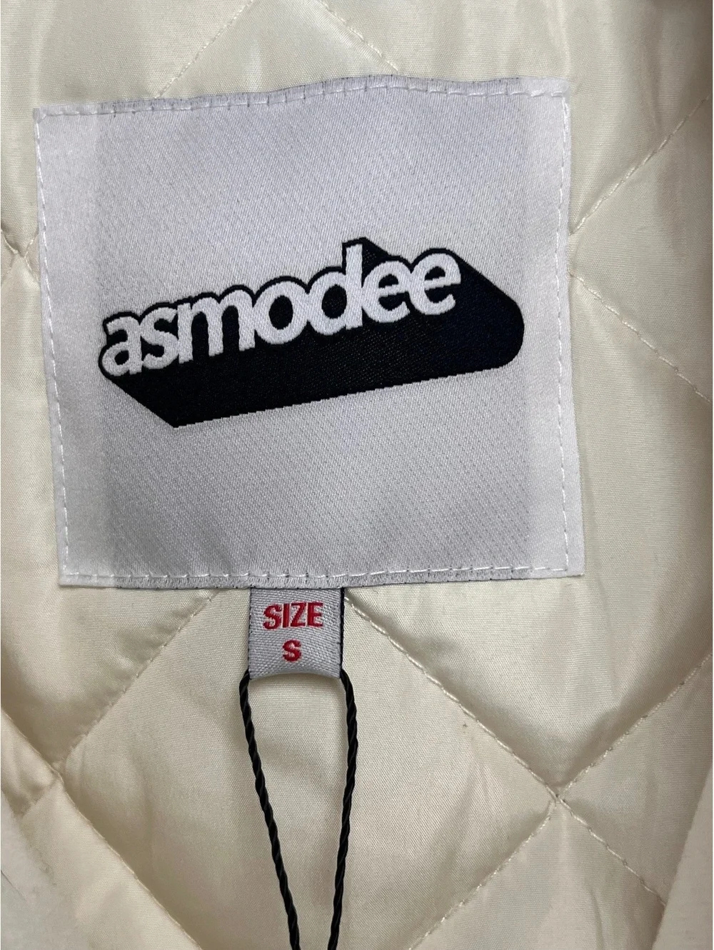 asmodee Team USA Statue of Liberty White Quilted Varsity Jacket Size S NWT